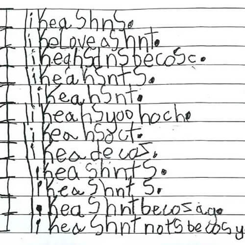 Handwriting Difficulties (Dysgraphia)